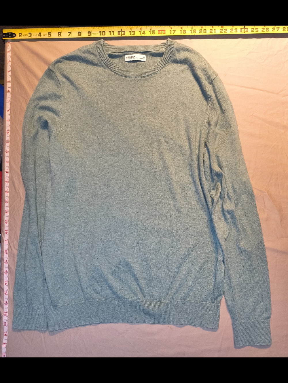 Sonoma Light Green Crewneck Sweater
